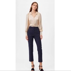 Rebecca Taylor Tailored Charmeuse Blouse.